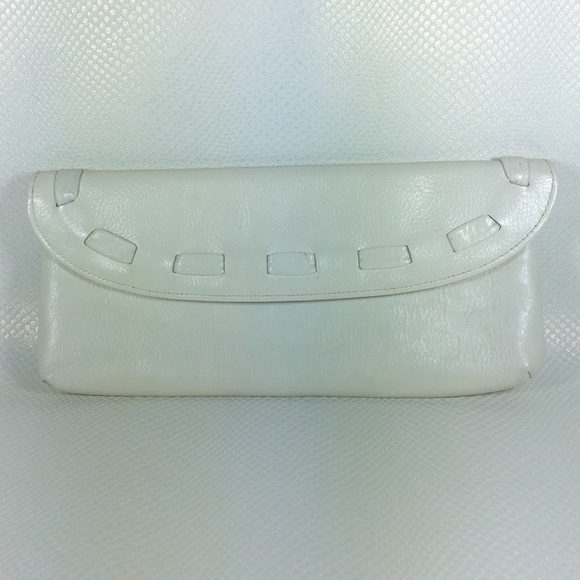 white envelope clutch bag
